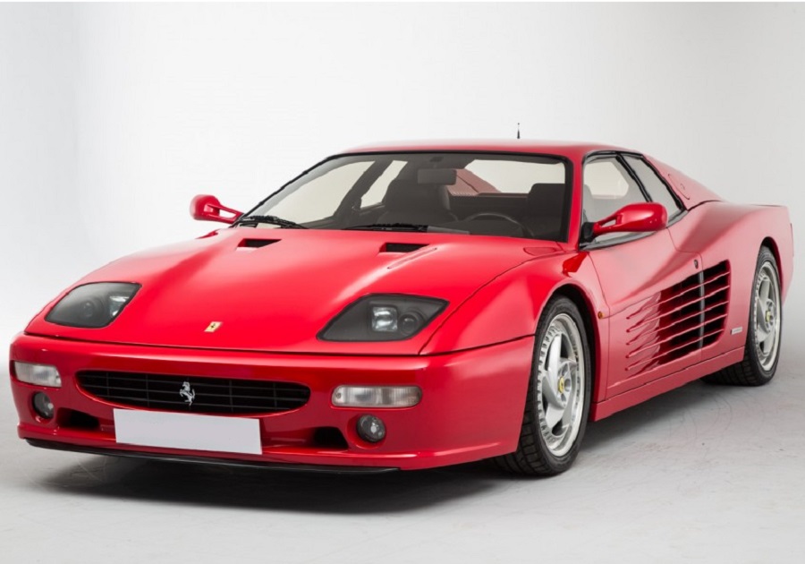 Ferrari f512m желтая